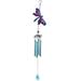 Yasu Colorful Dragonfly Pendant Bell Tube Wind Chimes Indoor Outdoor Garden Decor