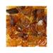 American Specialty Glass Recycled Chunky Glass Crystal Amber - Small - 0.25-0.5 in. - 10 lbs