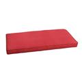 Humble and Haute Sunbrella Textured Red Indoor/ Outdoor Bench Cushion by 44 in w x 19 in d