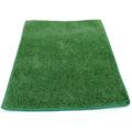 9 x12 Green3/16 Thick - 8 oz. Artificial Grass Turf Carpet Indoor Outdoor Area Rug with Finished Edges. Thin and Lightweight for Easy Transport. Balcony Decks Picnic Gazebo.