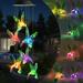 Solar String Lights Color Changing Solar Hummingbird Wind Chimes LED Decorative Mobile Waterproof Outdoor String Lights for Patio Balcony Bedroom Party Yard Window Garden