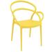 33 Yellow Outdoor Patio Round Dining Arm Chair