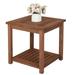 BaytoCare Solid Wood Outdoor Coffee Side Table Folding Square Patio Deck