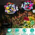iMountek 2 in 1 Outdoor Solar Light Butterfly Landscape Light Yard Stake Decor Lamp Stake Light With Butterfly