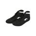 Lacyhop Unisex-child Sports Lightweight Round Toe Fighting Sneakers Kids Training Breathable Rubber Sole Combat Sneaker Comfort Ankle Strap Boxing Shoes Black-1 4.5Y