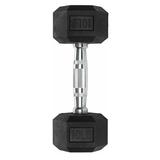 Basstop Hex Dumbbell Free Weight PVC Coated Cast Iron Hex Black Dumbbell for Home Gym Exercises Fitness