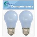 2-Pack 241555401 Refrigerator Light Bulb Replacement for Kenmore / Sears 25379969704 Refrigerator - Compatible with Frigidaire 241555401 Light Bulb