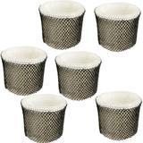 HQRP 6-Pack Filter Compatible with Sunbeam HWF64CS HWF64 SCM-1746 SCM-1745 SCM-1747 Type-E Humidifier