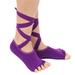 Open Toe Women Anti Slip Finger-separated Yoga Socks Sport Ballet Dance Socks Purple One Size