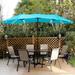 Autlaycil 15ft Double-Sided Patio Solar Umbrella W/ Tilt and Crank Waterproof and Sun Shade Outdoor Umbrella for Patio Graden Poolside Blue