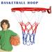 Basketball Goal Hoop Rim Net Wall Mounted Foldable For Indoor Outdoor Children