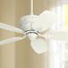 44 Casa Vieja Deville Vintage Shabby Chic Indoor Ceiling Fan Antique Rubbed White for Living Room Kitchen House Bedroom Family Dining Home Office