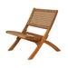 Sava Indoor-Outdoor Folding Chair in Tan Wicker