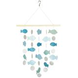 Woodstock Windchimes Fish Capiz Chime Inline Wind Chimes For Outside Wind Chimes For Garden Patio and Outdoor DÃ©cor 21 L