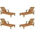 Anderson Teak Brianna Sun Lounger with Arm - Pack of 4