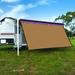 CAMWINGS RV Awning Privacy Screen Shade Panel Kit Sunblock Shade Drop 10 x 18ft Coffee
