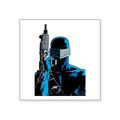CafePress - G.I. Joe Snake Eyes With Gun - Square Sticker 3 x 3