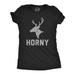 Womens Horny Reindeer Tshirt Funny Hunting Santa Claus Christmas Party Graphic Novelty Tee Womens Graphic Tees