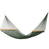 Original Pawleys Island Presidential Green Duracord Rope Hammock w/ Chains and Tree Hooks 13 ft. L x 65 in. W