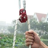 Opolski Rock Climbing Rescue Lifting Single Fixed Pulley Rope Rappelling Tool