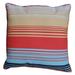 HOME FASHION INTERNATIONAL O Linen Rectangle Outdoor Pillow in Multicolor Stripe 19 In x 19 In