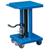 Work Positioning Post Lift Table with Foot Control 18 x18 Platform 500 Lb. Capacity