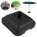 ZTOO Parasol Base Garden Parasol Stand Heavy Duty Square Patio Sun Umbrella Stand Water Sand Fillable Parasol Stands Patio Umbrella Stand Square Base Plate