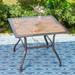 Sophia & William 37 Outdoor Square Dining Table with Steel Frame for 4 Chairs