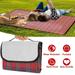 iMounTEK 60 x 78 Waterproof Picnic Blanket Camping Blanket with Strap Foldable Camping Rug Red