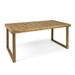 GDF Studio Kaniel Outdoor Acacia Wood Dining Table Sandblasted Natural