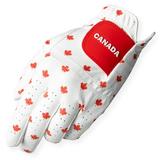 Uther DURA Golf Glove - Women s Left Small Size Canada Print | Durable Comfortable Tailored Fit with Zip Pouch