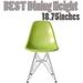 Homelala Green Desk Chair Mid Century Modern Industrial Contemporary Plastic Molded Shell Assembled Chair Chrome Base