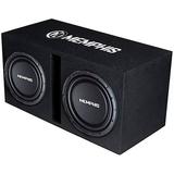 Memphis Audio SRXE212VP Dual 12 1000w SRX Subwoofer Enclosure+Amplifier Package