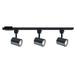 WAC Lighting Charge 3-Light Aluminum Track Kit w/ Floating Canopy Feed in Black