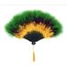 Zucker Feather - Marabou Fan - Mardi Gras