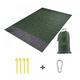 Slopehill Outdoor Picnic Mat Portable Beach Blanket Extra Large Waterproof and Sandproof Picnic Blanket Foldable Suitable for Beach Park Outdoor Camping Comes with 4 Anchor Posts