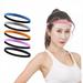 Elastic Thin Sports Headbands Athletic Non Slip Skinny Headbands Unisex 1pc Silicone Grip Hairband Mini Sweat Band Great for Workouts