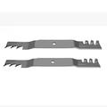 (2) Toothed Mower Blades for 42 Cut Fits Toro TimecutterZ Fits Toro 106-2247-03 110-1857-03 110-6568-03