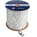 Five Oceans Anchor Line 3/8 inch x 100 ft - Anchor Rope Line - Marine Premium 3-Strand White Nylon - Stainless Steel Thimble and Schakle - Ideal for Mooring Anchoring Towing - FO4567-C100