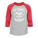 Shop4Ever Men s My Favorite People Call Me Grandma Raglan Baseball Shirt XX-Large Heather Grey/Red