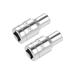 Unique Bargains 1/4 Inch Drive 6 Point Shallow Socket 3/16 Inch Cr-V Steel 2pcs