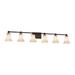 Justice Design Group Cld-8426-20 Tetra 6 Light 50-1/2 Wide Bathroom Vanity Light - Bronze