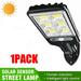 4/2/1Pack 72COB Solar Powered Street Wall Light PIR Motion Sensor Dimmable Lights Outdoor Waterproof Night Light with IP65 Outdoor Solar Wall Street Light Solar Powered Radar Motion Light