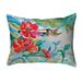 Betsy Drake KS1007 11 x 14 in. Hummingbird & Red Flower Non-Corded Indoor & Outdoor Pillow