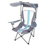 Kelsyus Premium Portable Camping Folding Lawn Chair with Canopy Blue