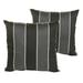 Outdoor Living and Style Set of 2 Sunbrella Peyton Granite Outdoor Pillow 18