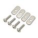 4 Stainless Steel Kayak Rail/Track Screws & Track Nuts Hardware Gear Mounting Replacement Kit for Kayaks Canoes Boats Rails