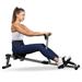Clearance! Fitness Rowing Machine Rower Ergometer with 12 Levels of Adjustable Resistance Digital Monitor and 260 lbs of Maximum Load Black