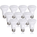 10 Pack Bioluz LED BR20 LED Bulbs 50 Watt Replacement 90 CRI CEC Title 20 UL Listed Indoor Outdoor Dimmable LED Lamp