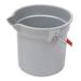 Rubbermaid Commercial Bucket Round Gray - 10 qt.